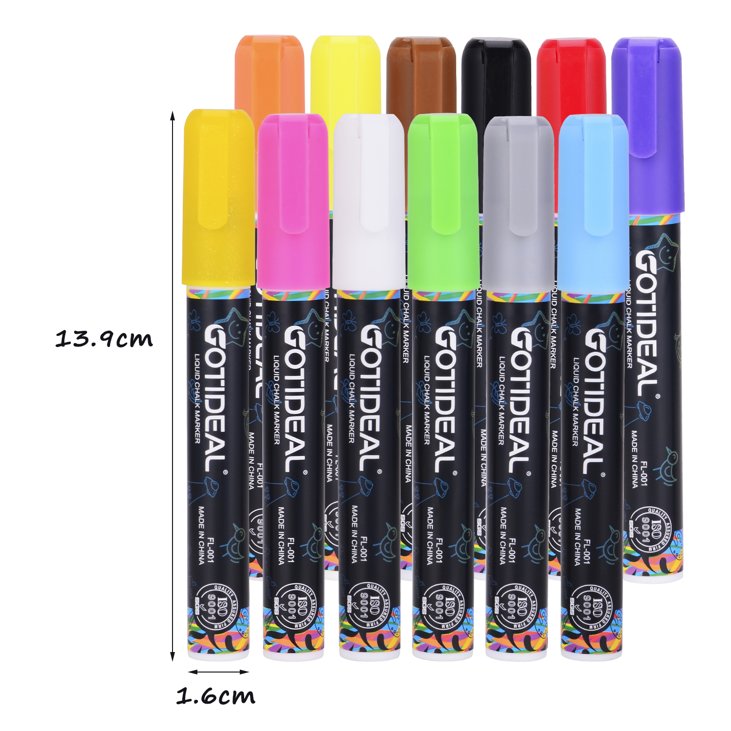 MAGICLULU 8pcs Paint Markers Window Markers Glow in The Dark Markers Chalk  Board Markers Erasable Chalk Markers Liquid Growing Pens Liquid Light Pens
